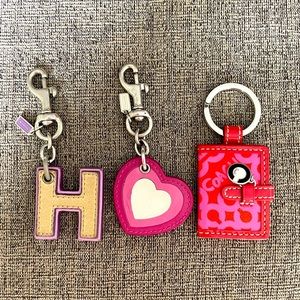 COACH keychain bundle